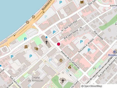 Location of Macaronibar at 11 Rue Saint-Pierre, Rimouski