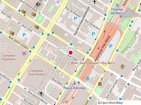 Location of Machiya Ramen at 1023 Rue Clark, Montréal