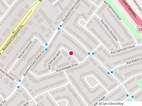 Location of Maconnerie Carmine Rubbo Inc at Rue Georges Baril, Laval