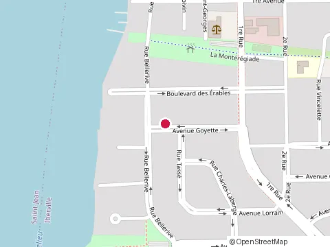 Location of Maconnerie de Cotret Inc at 30 avenue Goyette, Saint-Jean-sur-Richelieu