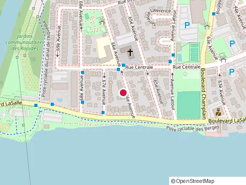 Location of Maconnerie F Gervais Inc. at 16-A 66E Av., LaSalle