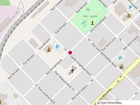 Location of Maconnerie Joseph Piuze at 698 Rue Archambault, Joliette