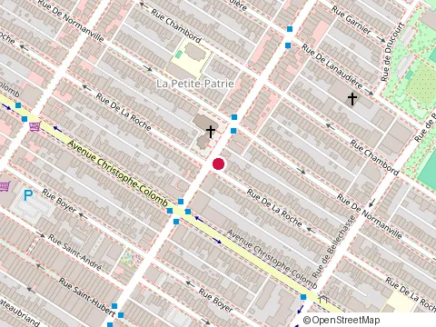Location of Maconnerie Lajoie at 1208 Rue Beaubien E, Montréal