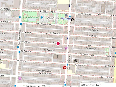 Location of Maçonnerie les Réparations Delph Aubert at 723 3E Avenue, Verdun