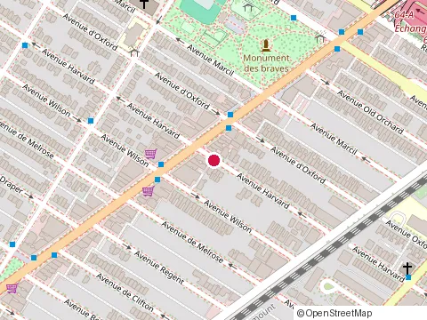 Location of Maçonnerie Livingstone at avenue Harvard, Montréal