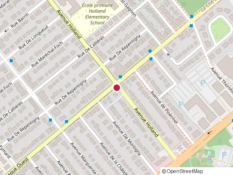 Location of Maçonnerie Murphy at 1025 Avenue Holland, Québec