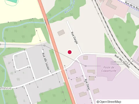 Location of Maconnerie Normandin at 201 Rue des Textiles, Cowansville