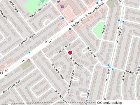 Location of Maconnerie P Bibeau at 487 Rue de Nieul, Laval