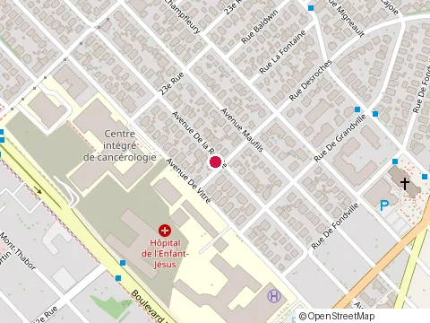 Location of Maçonnerie Picard & Fils Inc. at 2200 avenue de la Ronde, Québec