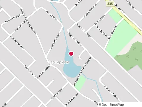 Location of Maçonnerie Poulin, David at 1819 Rue des Érables, Saint-Lin-Laurentides