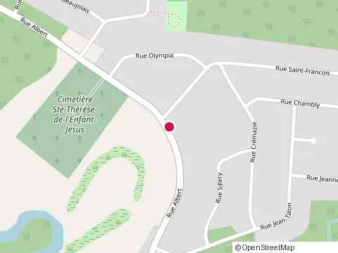Location of Maçonnerie Précision Inc. at 536 Rue Albert, Cowansville