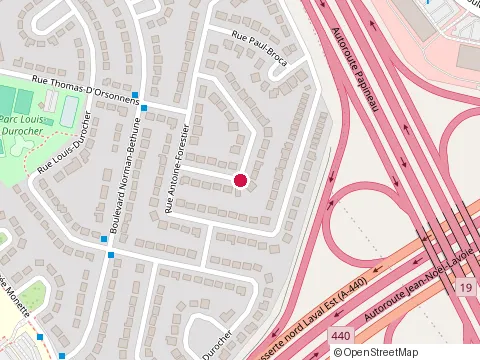Location of Maconnerie Prestige Inc at 472 Rue Arthur Mignault, Laval