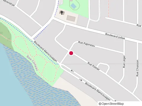 Location of Maconnerie Proulx & Fils Enr at 1666 Rue Pottier, Baie-Comeau