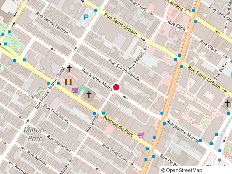 Location of Mae Sri Comptoir Thai at 224 Rue Milton, Montréal