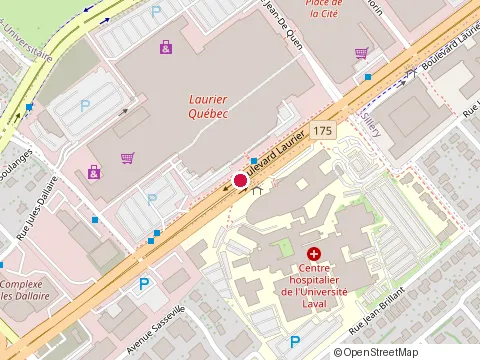Location of Magasin la Baie at Centre Municipal des Congres, Québec