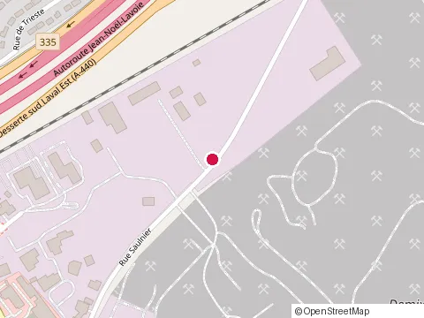 Location of Magma Entreprises at 265 Rue Saulnier, Laval