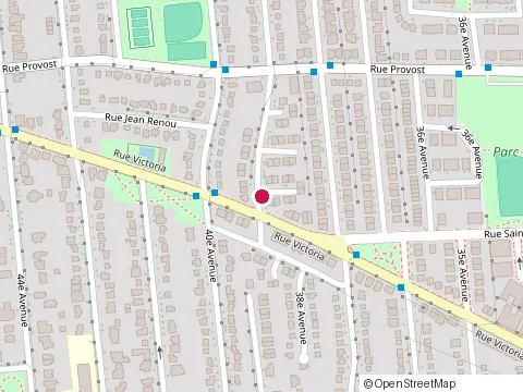 Location of Maintenance Iw at 540 39E Av, Lachine