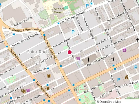 Location of Maison d'Entraide l'Arc-en-Ciel at 346 Rue du Parvis, Québec
