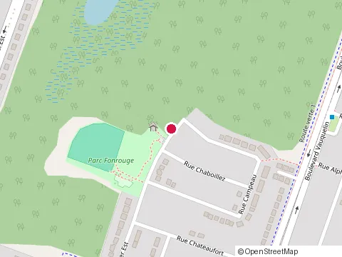 Location of Maison de Quartier Fonrouge at 301 Rue Cuvillier, Longueuil