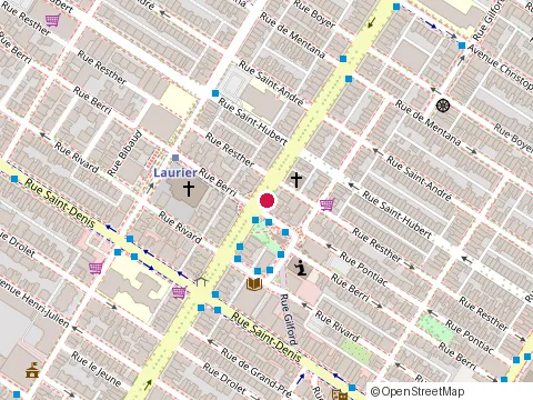 Location of Maison de Santé Prévention - Approche 180 at 513 St Joseph Blvd E, Montréal