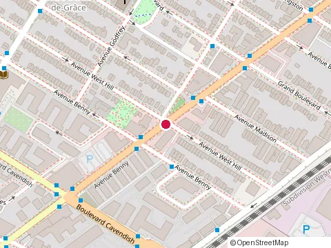 Location of Maison du Backgammon at 6380 Sherbrooke Street W, Montréal