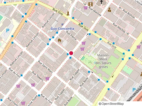 Location of Maison du Bedouin at 1616 Rue Sainte-Catherine O# 140, Montréal