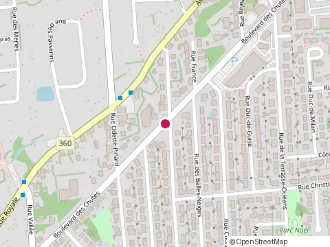 Location of Maison du Canelé Inc (la) at 1000 Bd des Chutes, Québec
