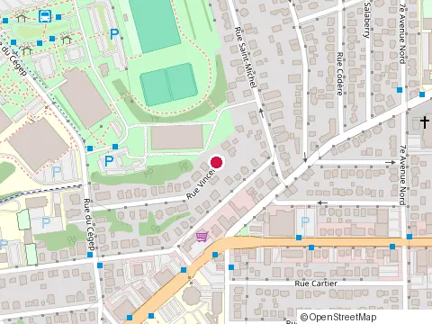 Location of Maison Jeunes -Est at 305 Rue Vincent, Sherbrooke
