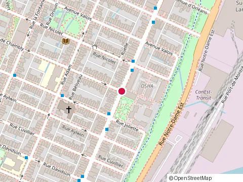 Location of Maison Jofei at 3637 St Catherine St E, Montréal