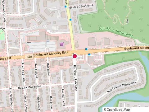 Location of Maison Maxime Restaurant Fine Cuisine et Cabaret at 187 Labrosse, Gatineau