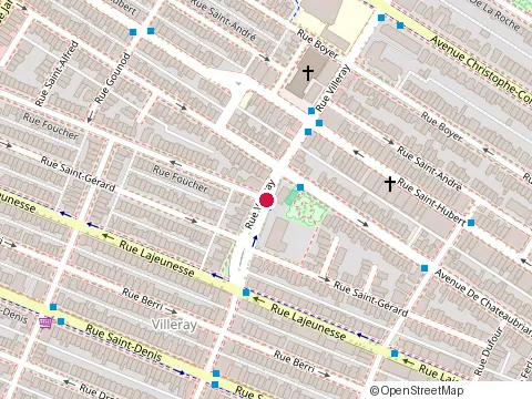 Location of Maison Multiethnique Myosotis at 660 Rue Villeray, Montréal