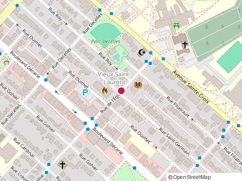 Location of Maison Samosa Express at 1430 Rue de l'Église, Saint-Laurent