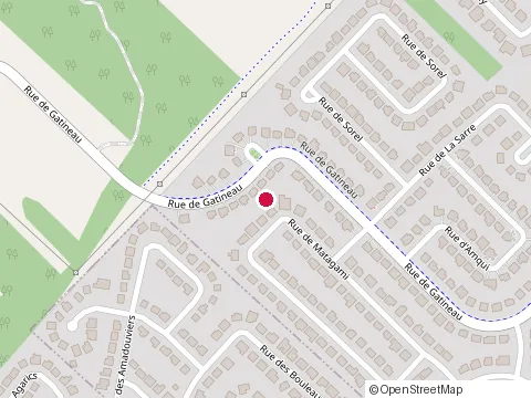 Location of Maison Sandrine Giry at 63 Rue de Matagami, Blainville