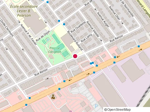 Location of Maison St-Laurent at 6060 Rue Renoir, Montréal-Nord
