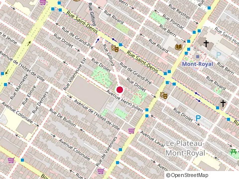 Location of Maison Vive Developpeurs at 346 Rue Gilford, Montréal