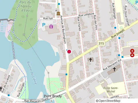Location of Maisons Funéraires Cadieux at 322 Ave. de Buckingham, Gatineau