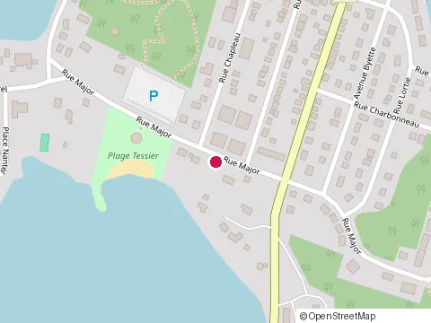 Location of Manoir la Caravelle at 92 Rue Major, Sainte-Agathe-des-Monts