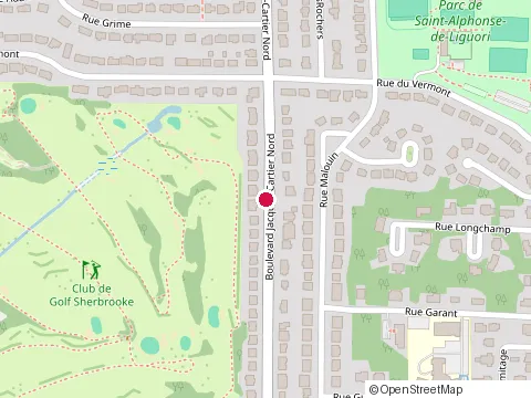 Location of Manu-Vie at 859 boulevard Jacques-Cartier N, Sherbrooke
