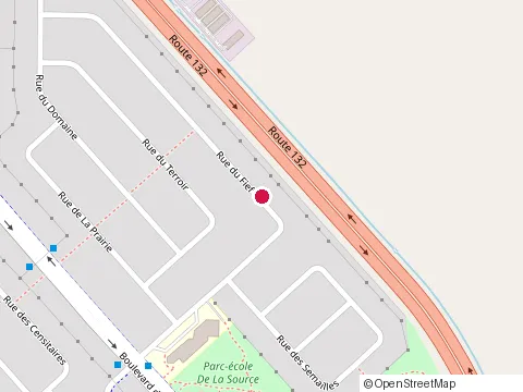 Location of Manucure Varennes at 157 Rue du Fief, Varennes