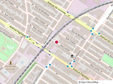 Location of Manufacture de Matelas Selection Inc at 5555 Rue Cartier, Montréal