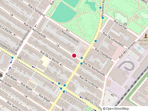 Location of Maple Half-Marathon at 5927 Rue de Normanville, Montréal