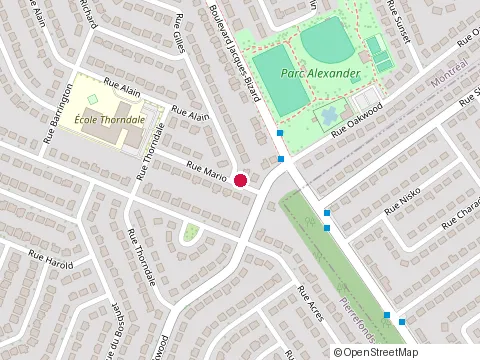 Location of Mapp Testing Laboratories at 4281 Rue Mario, Pierrefonds