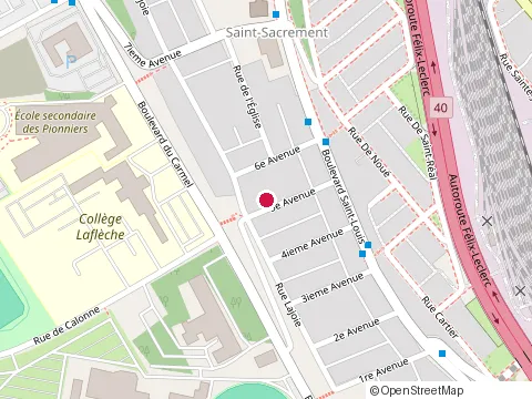 Location of Marc Cossette Inc at 1450 Avenue 5, Trois-Rivières