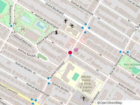 Location of Marc Favreau School at 6310 Somerled, Montréal
