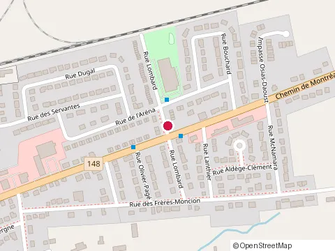 Location of Marc Messier Tire Services, Gatineau