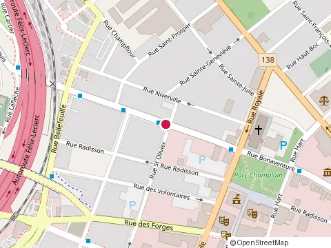 Location of Marcel Dube at 638 Rue Bonaventure, Trois-Rivières