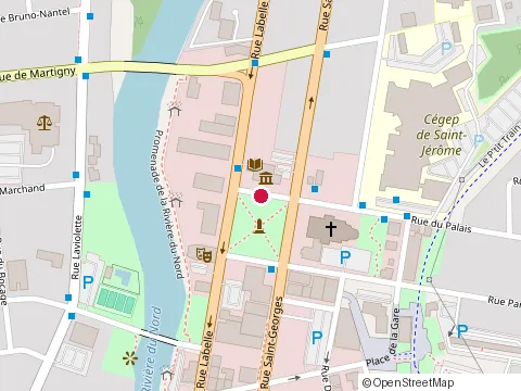 Location of Marchand Rouiller Brunet at 418 Rue Saint-Georges, Saint-Jérôme