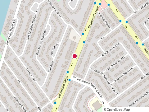Location of Marché Goûter 4Saisons Inc. at 5563 Bd Léger, Montréal