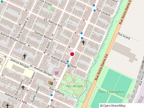 Location of Marche Hal Johns at 4470 Rue Sainte-Catherine E, Montréal