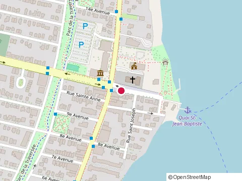 Location of Marché Public de Pointe-aux-Trembles at Boulevard Saint-Jean-Baptiste Rue Notre Dame E, Montréal